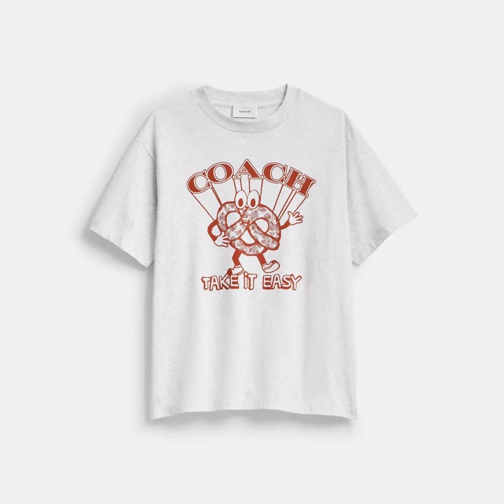 Pretzel Relaxed T-shirt i økologisk bomull