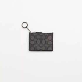 Restaurert Mini Skinny ID-etui i signatur-jacquardstoff