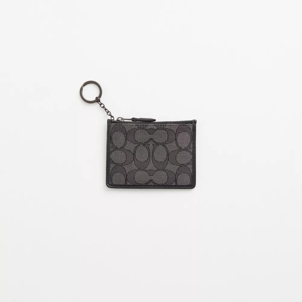 Restaurert Mini Skinny ID-etui i signatur-jacquardstoff