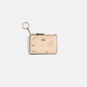 Restaurert Mini Skinny ID-etui med antikk blomstertrykk