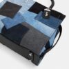 Rogue-vesker med patchwork av gjenbrukt denim