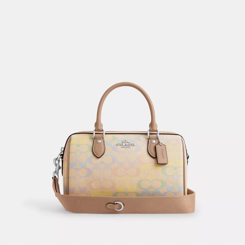 Rowan-skolesekk i Rainbow Signature Canvas