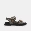 Sandal med to stropper i vår karakteristiske jacquard