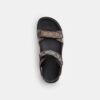 Sandal med to stropper i vår karakteristiske jacquard