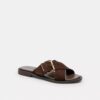 Sandaler med kryssende spenne