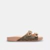 Sandaler med to spenner i vår karakteristiske jacquard