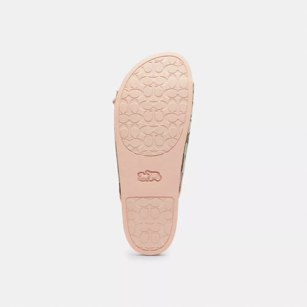 Sandaler med to spenner i vår karakteristiske jacquard