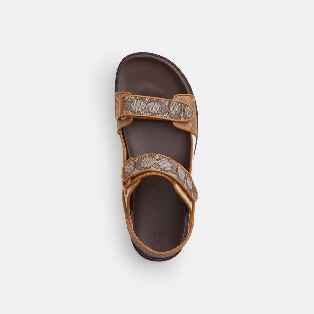 Sandaler med to stropper i signaturdesign