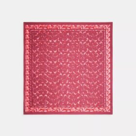 Signatur-silkesjal med Rose Meadow-mønster