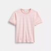 Signatur-T-shirt med ringersøm i økologisk bomull