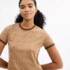 Signatur-T-shirt med ringersøm i økologisk bomull