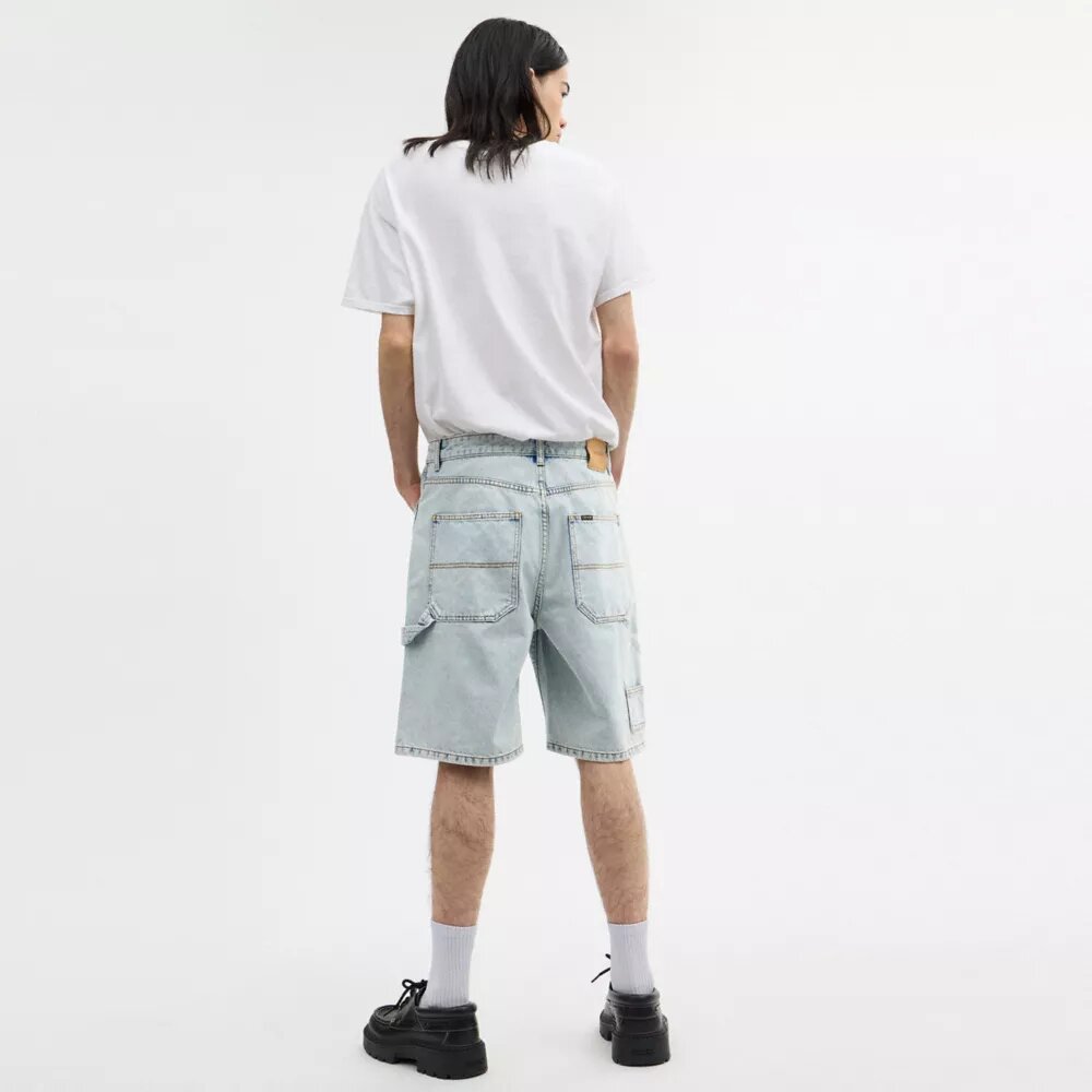 Signature denim shorts