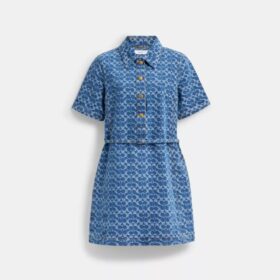 Signature-denimkjole i økologisk bomull