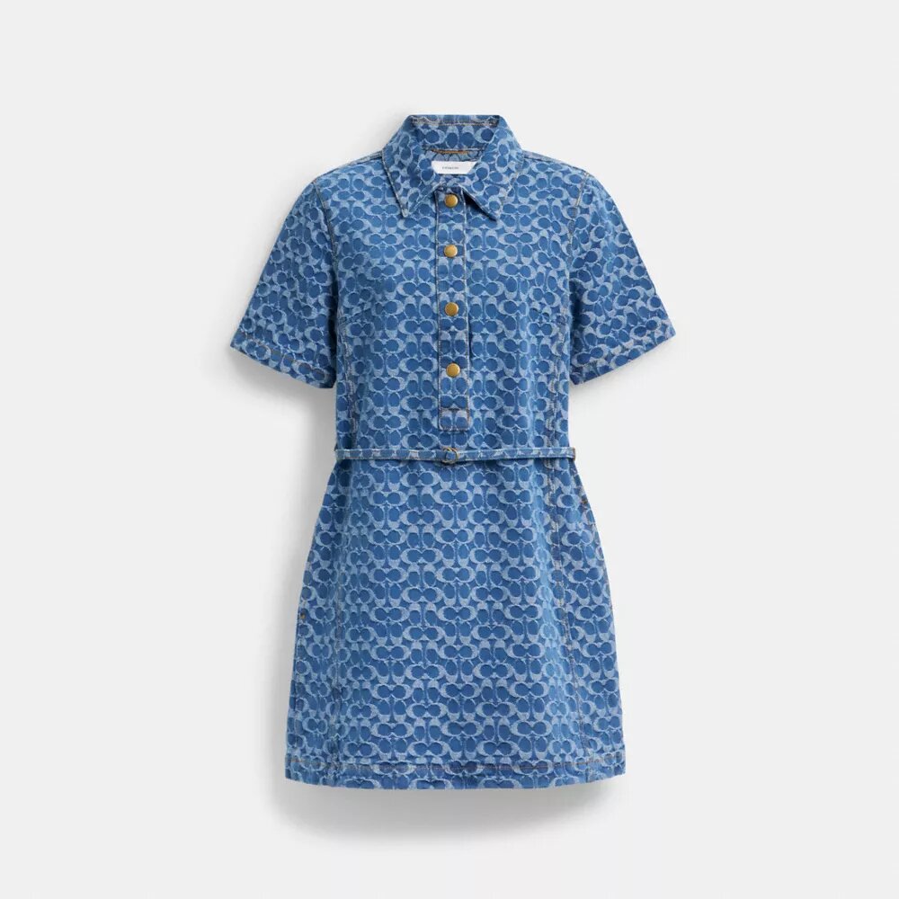 Signature-denimkjole i økologisk bomull
