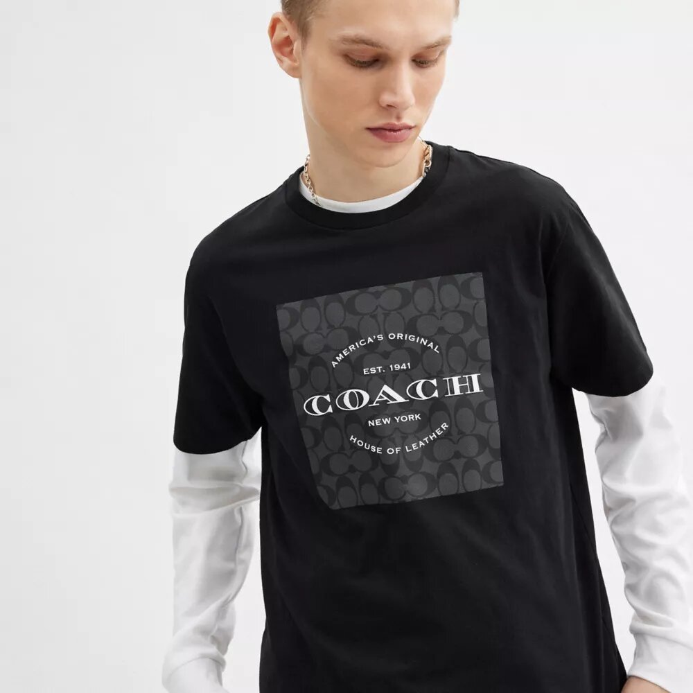 Signature Square T-shirt i økologisk bomull
