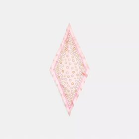 Silke-diamantsjal med «Waterfall Tea Rose»-mønster