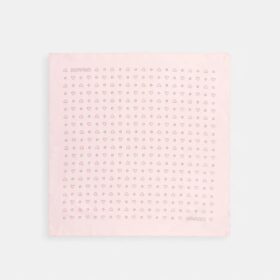 Silkebandana med prikkete hjerteprint