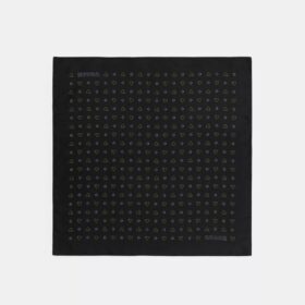 Silkebandana med prikkete hjerteprint
