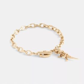 Skeletal Rexy-armbånd med signaturkjede
