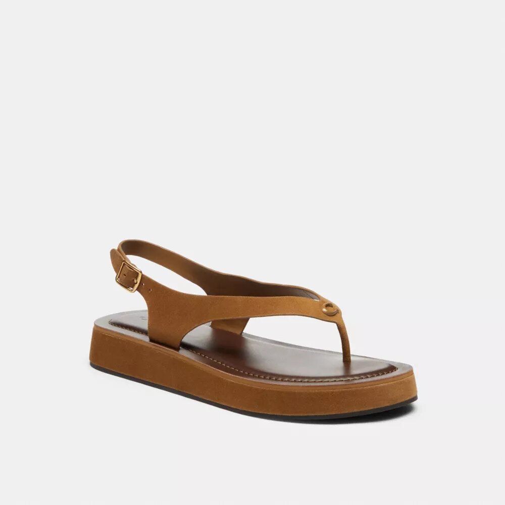 Skulpturert C-plattform-sandal