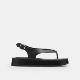 Skulpturert C-plattform-sandal