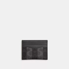 Slank ID-kortholder i Signature Canvas med striper