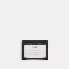 Slank ID-kortholder i Signature Canvas med striper