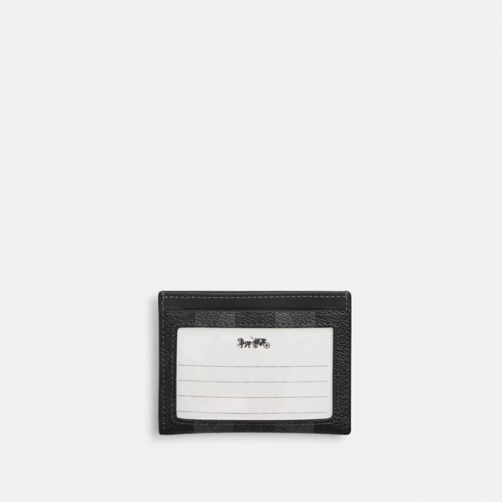 Slank ID-kortholder i Signature Canvas med striper