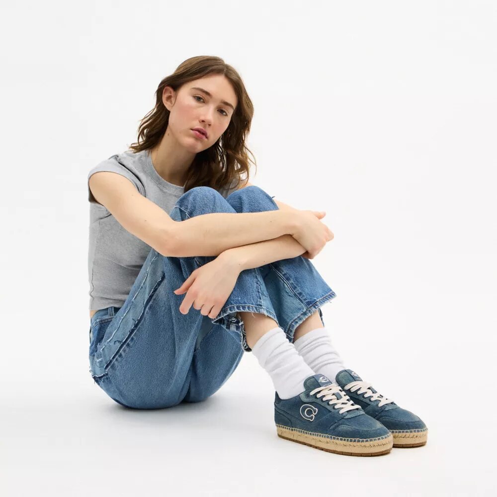 Soho Espadrille-sneaker i «Loved Denim»