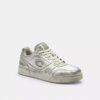 Soho-sneakers i slitt metallisk skinn