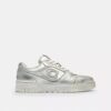 Soho-sneakers i slitt metallisk skinn