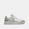 Soho-sneakers i slitt metallisk skinn