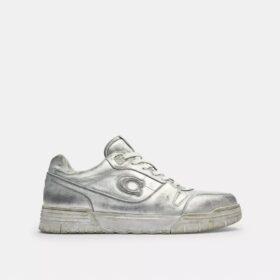 Soho-sneakers i slitt metallisk skinn