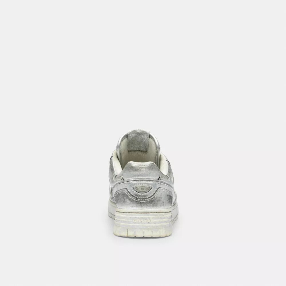Soho-sneakers i slitt metallisk skinn