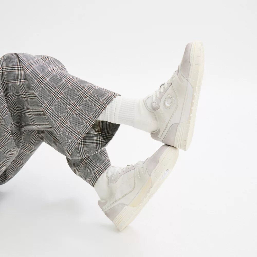 Soho-sneakers i slitt skinn
