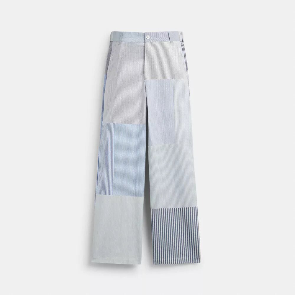 Stripete patchwork-bukser