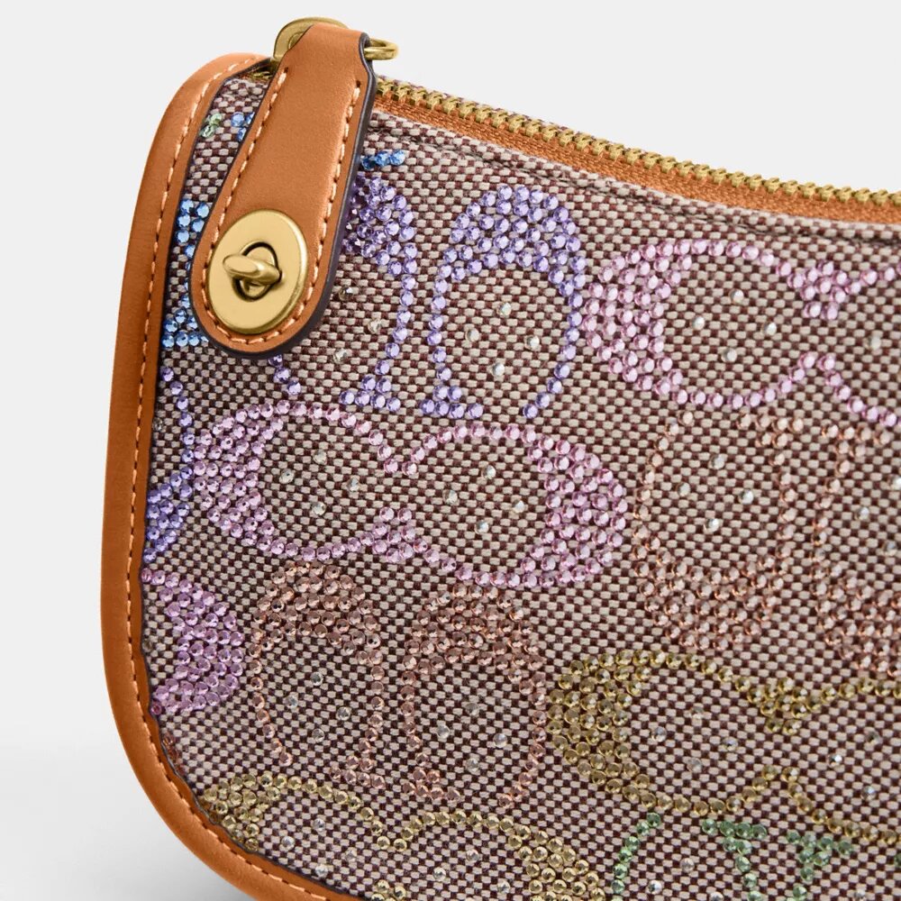 Swinger-vesker 20 med kjede i Crystal Signature-jacquard