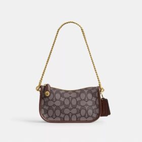 Swinger-vesker 20 med kjede i signaturjacquard