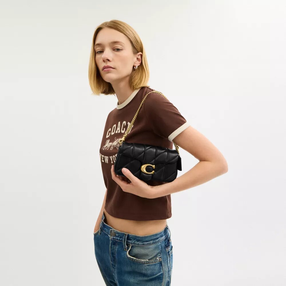 Tabby Chain Crossbody-veske 19 med vattering