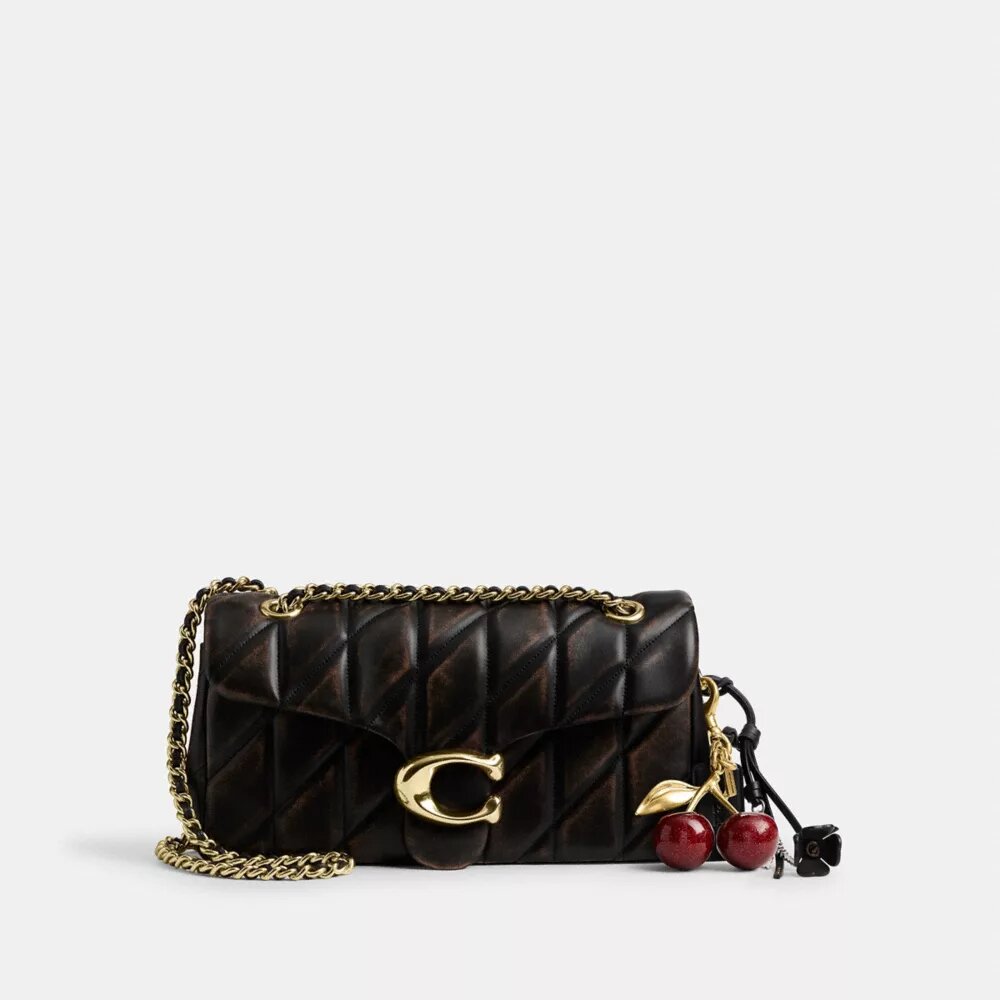 Tabby skulderveske i 26 i «Loved Leather» med vattering