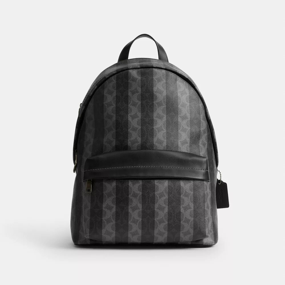 Taylor-ryggsekk i Signature Canvas med striper