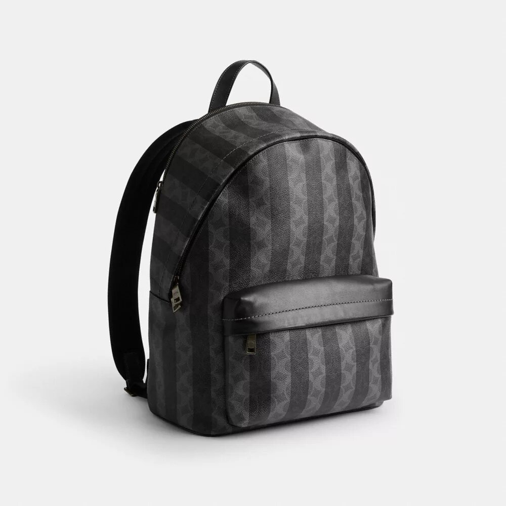Taylor-ryggsekk i Signature Canvas med striper
