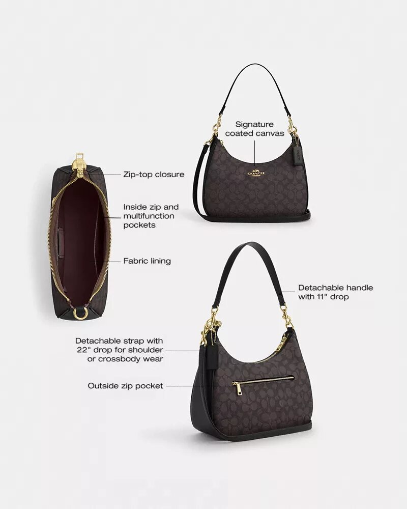 Teri Hobo-veske i Signature Canvas