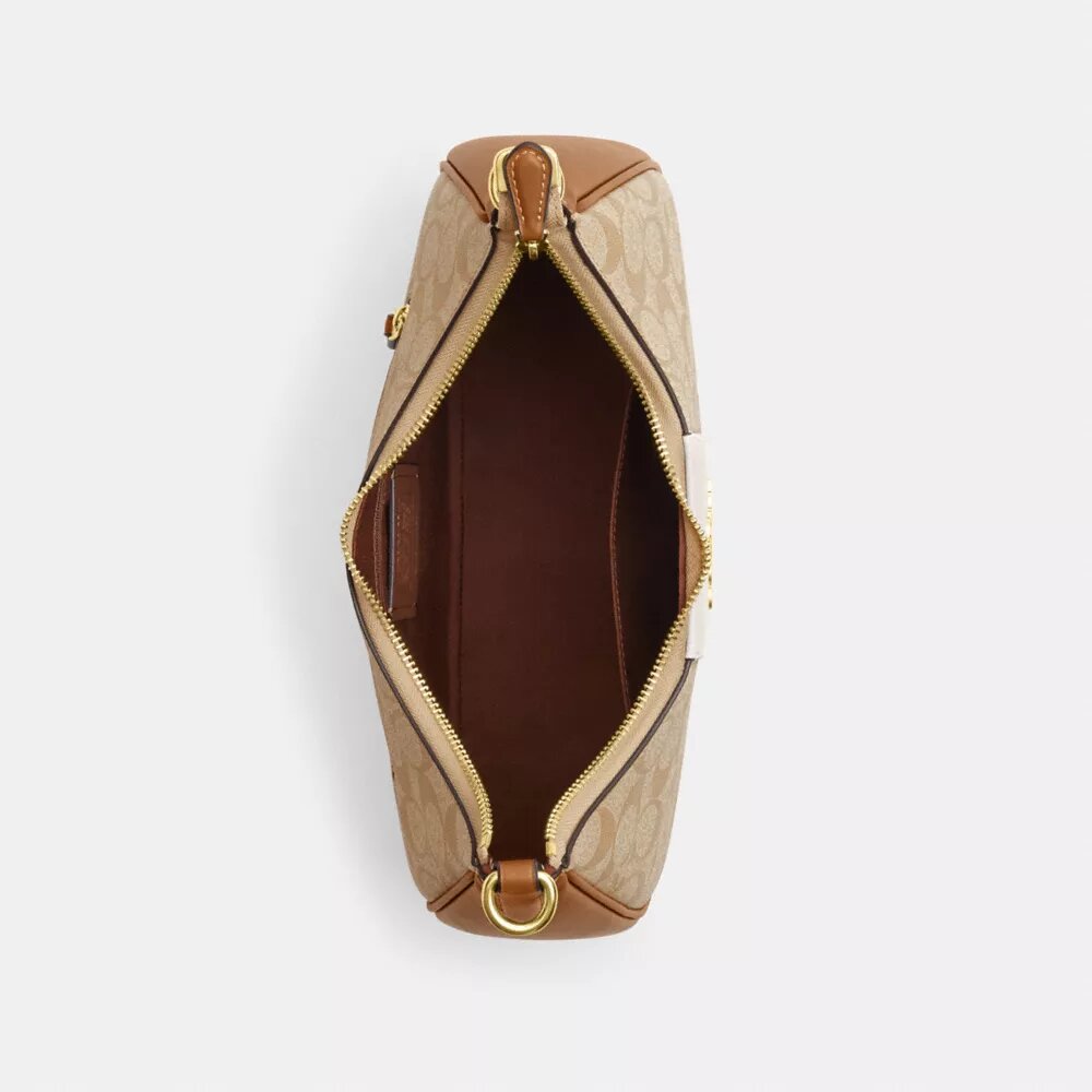 Teri Hobo-veske i Signature Canvas med striper