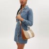 Teri Hobo-veske i Signature Canvas med striper