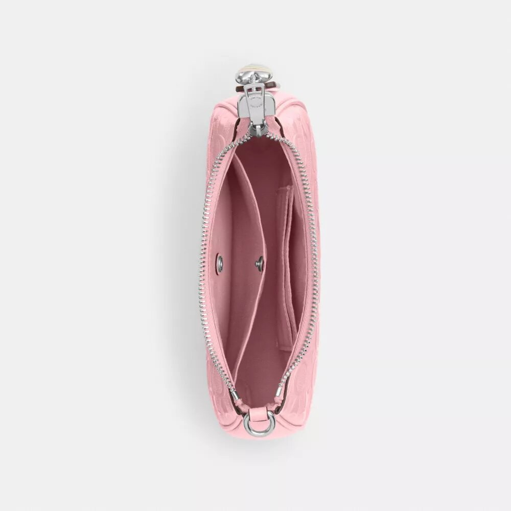 Teri Mini-crossbody-veske i signaturlær med hjerteanheng
