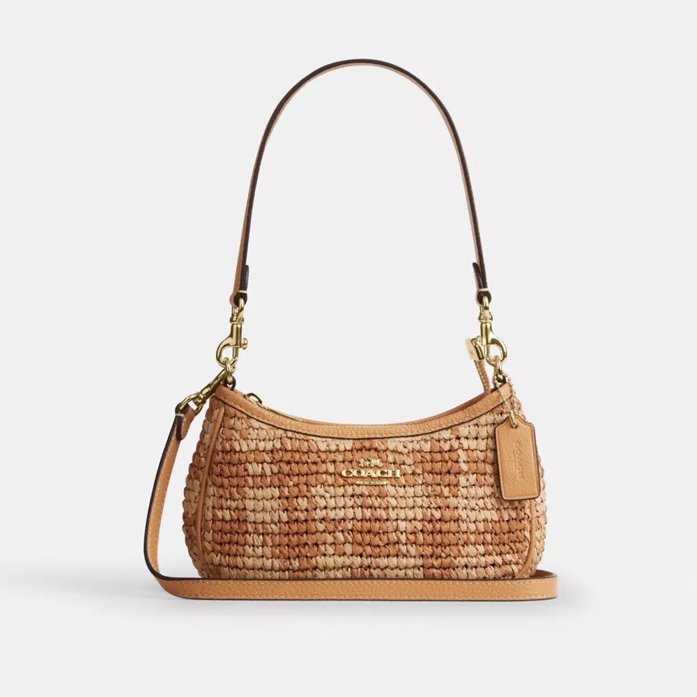 Teri Mini-crossbody-veske med gingham-mønster