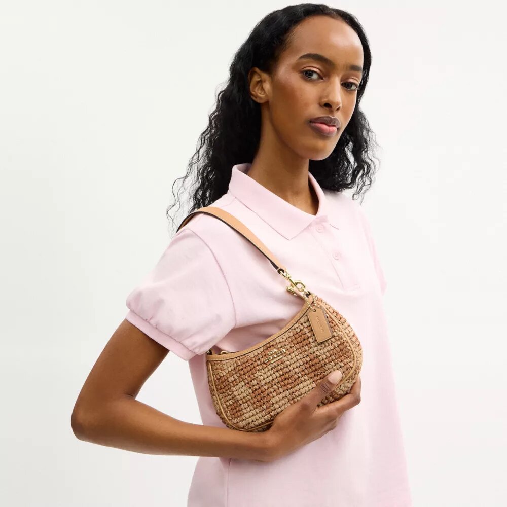 Teri Mini-crossbody-veske med gingham-mønster
