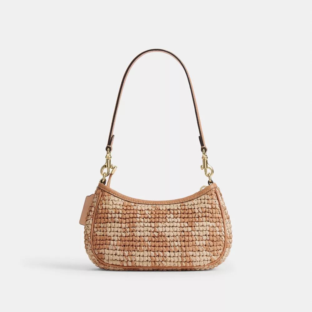 Teri Mini-crossbody-veske med gingham-mønster