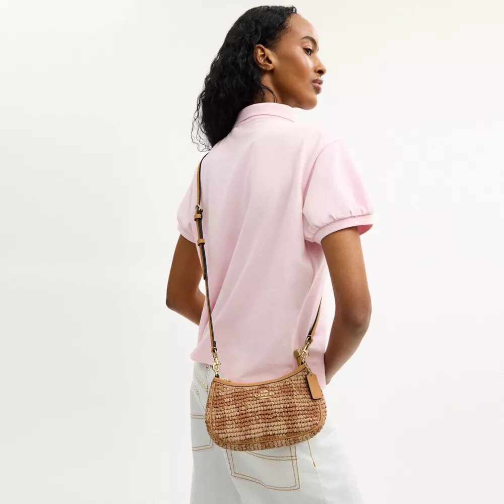 Teri Mini-crossbody-veske med gingham-mønster